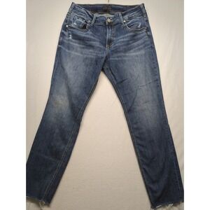 Silver Jeans Selvedge Womens Size W 32x29 Boyfriend Jeans Mid Rise Stretch